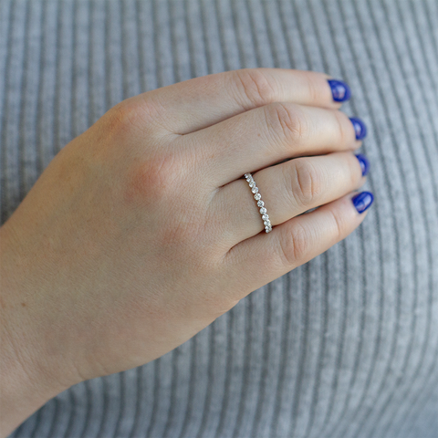 14kt White Gold 1.00cttw Canadian Diamond Band
