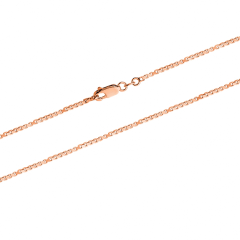 10kt Rose Gold Box53 Chain in 20"