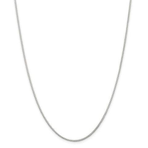 10KT WHITE GOLD CURB CHAIN