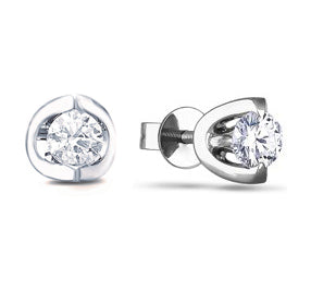 14kt White Gold 0.52cttw Canadian Diamond Stud Earrings
