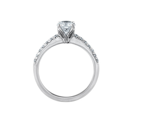 18kt White Gold 0.67cttw Canadian Diamond Engagement Ring