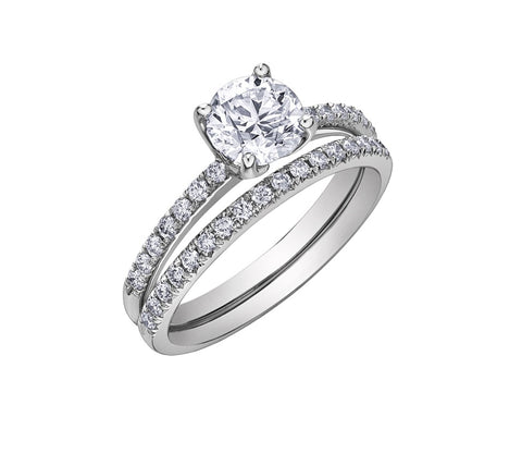 18kt White Gold 0.67cttw Canadian Diamond Engagement Ring