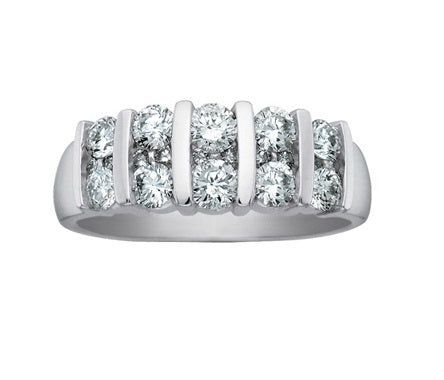 14kt White Gold 3.00cttw Diamond Channel Ring