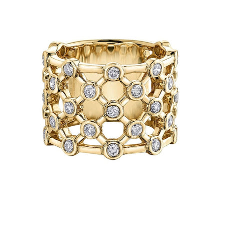 10kt Yellow Gold 1.00cttw Bezel Set Diamond Ring