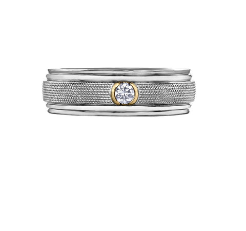 10kt White And Yellow Gold Canadian Diamond Ring