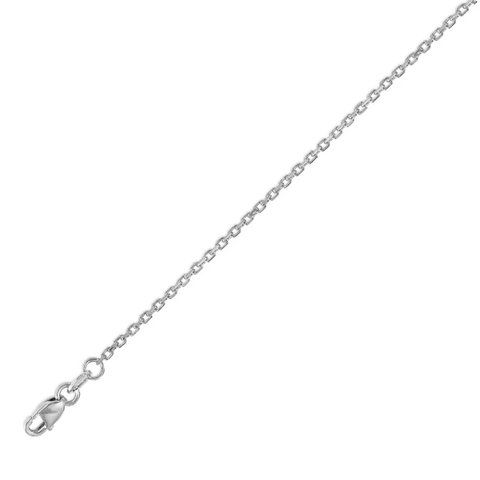 10kt White Gold 2.50 mm Chain in 22"