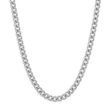 Sterling Silver 8.5mm Wide Curb Chain