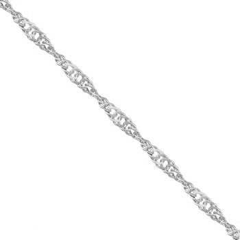 Sterling Silver Singapore40 Chain in 22"