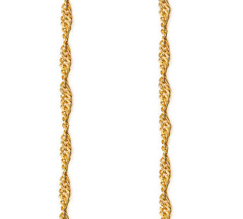 10kt Yellow Gold Singapore40 Chain in 18-inch