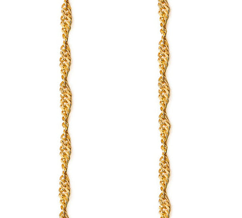 10kt Yellow Gold Singapore50 Chain in 22-inch