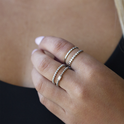 10kt White Gold Diamond Ring