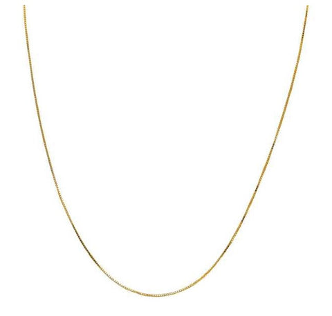 14kt Yellow Gold 0.90mm Box Chain