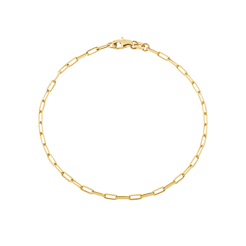 14kt Yellow Gold Paperclip 55 Chain in 24"